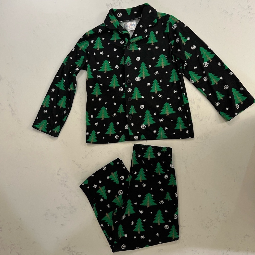 Christmas pajamas 🎄🎅 Boy size : 4T🤍 Excellent conditions - Picture 3 of 6